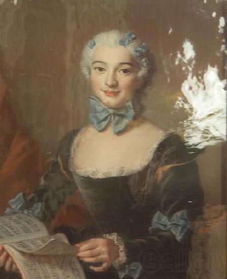 unknow artist Portrait of Mme Thiroux d'Arconville Darlus 1735 Norge oil painting art